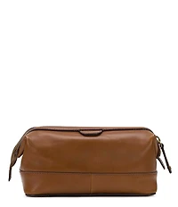 Patricia Nash Whiskey Leather Map Print Lined Travel Case