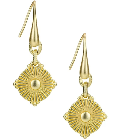 Patricia Nash Wire Disc Drop Earrings