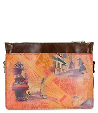 Patricia Nash Yvette Paris Map Clutch Crossbody Bag