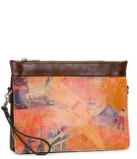Patricia Nash Yvette Paris Map Clutch Crossbody Bag