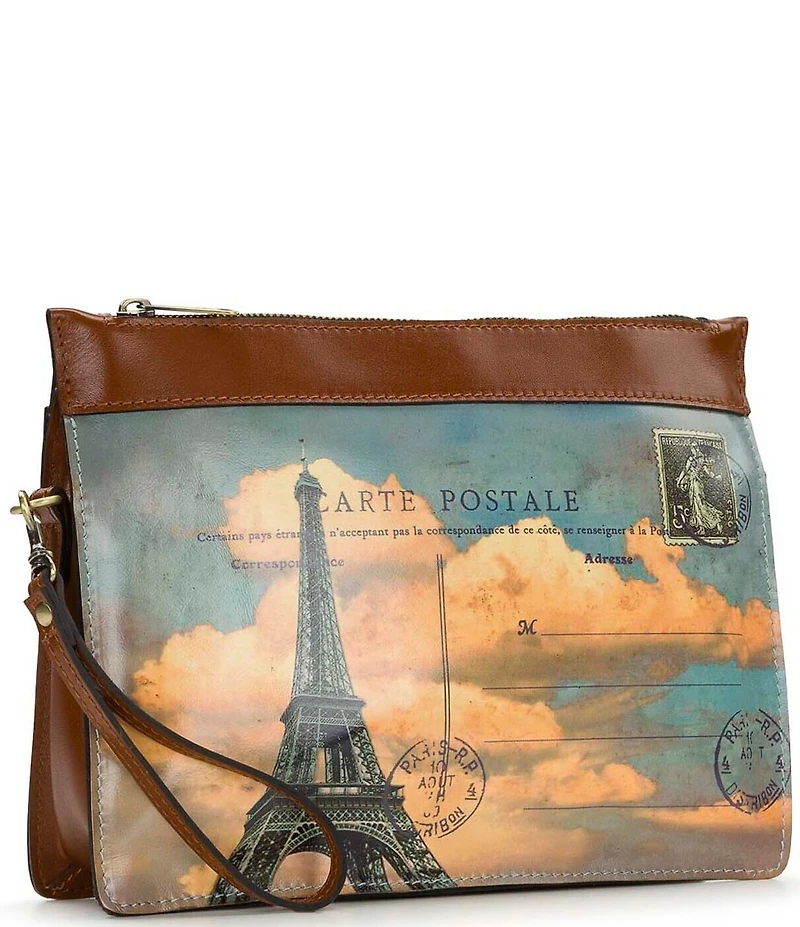 Patricia Nash Yvette Paris Postcard Clutch Crossbody Bag
