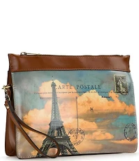 Patricia Nash Yvette Paris Postcard Clutch Crossbody Bag