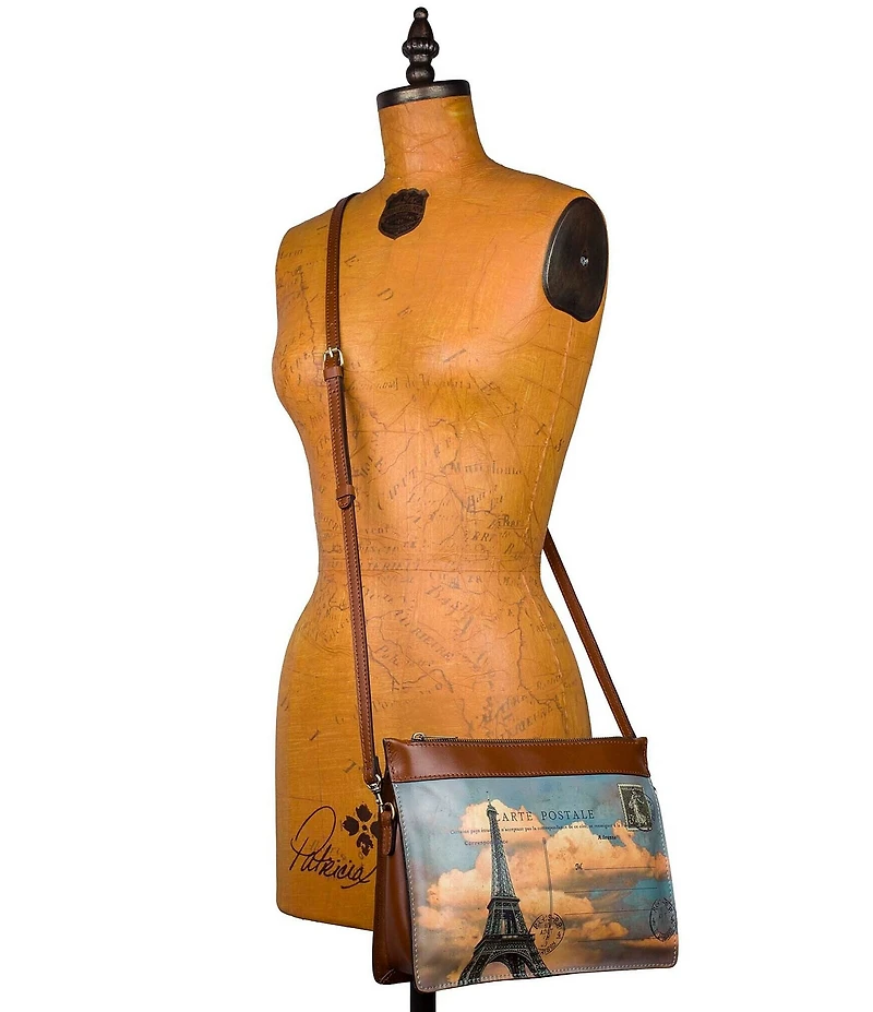 Patricia Nash Yvette Paris Postcard Clutch Crossbody Bag