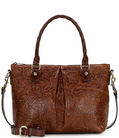Patricia Nash Zora Tooled Top Handle Crossbody Bag
