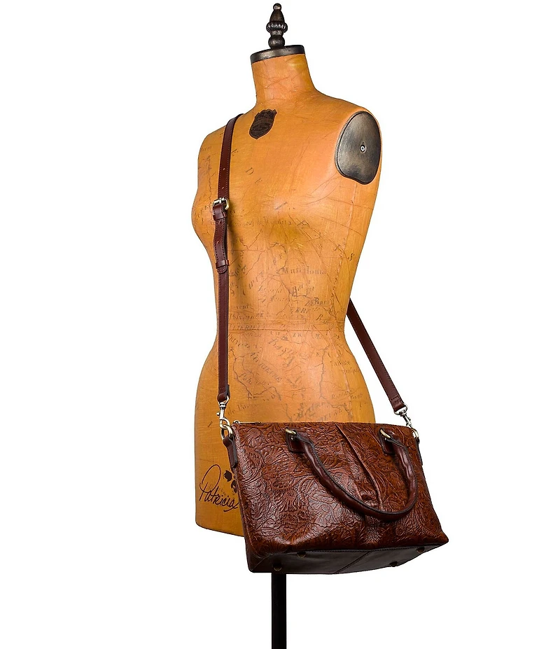 Patricia Nash Zora Tooled Top Handle Crossbody Bag