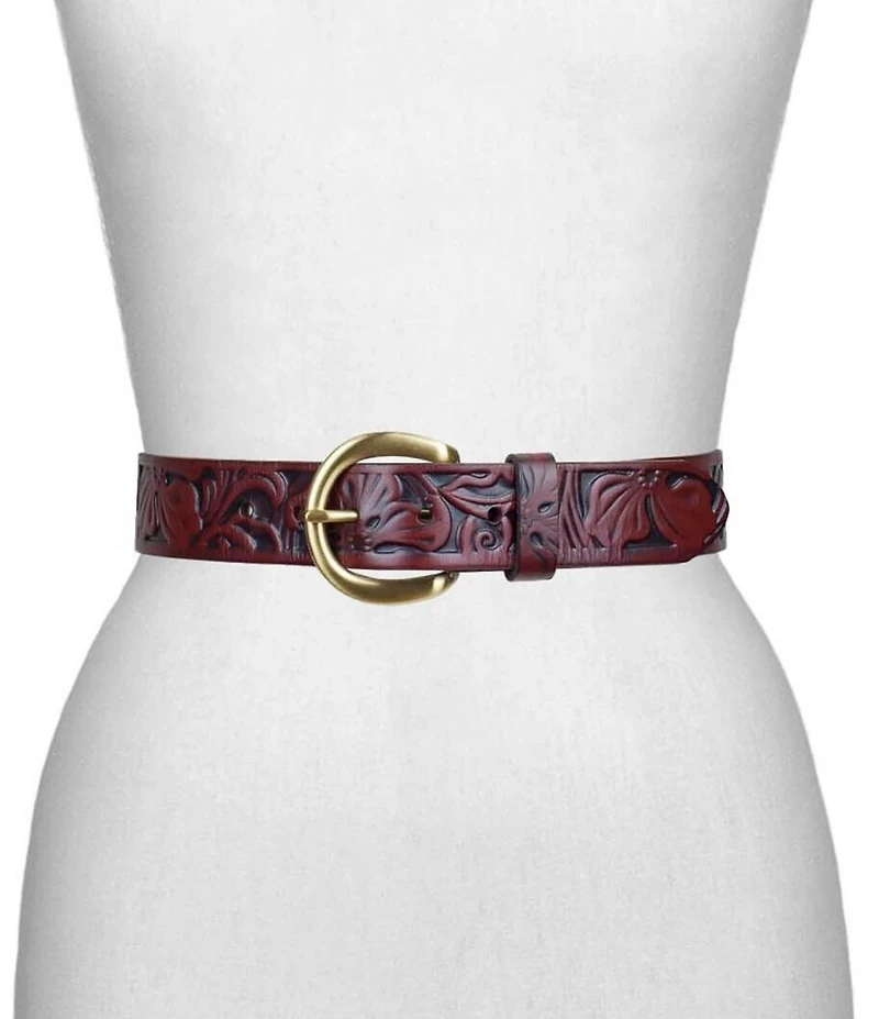 Patricia Nash2.5#double; Baveno Leather Belt