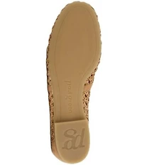 Paul Green Anabele Woven Nubuck Suede T-Strap Mary Jane Flats