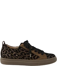 Paul Green Capri Metallic Shimmer Leopard Print Platform Sneakers