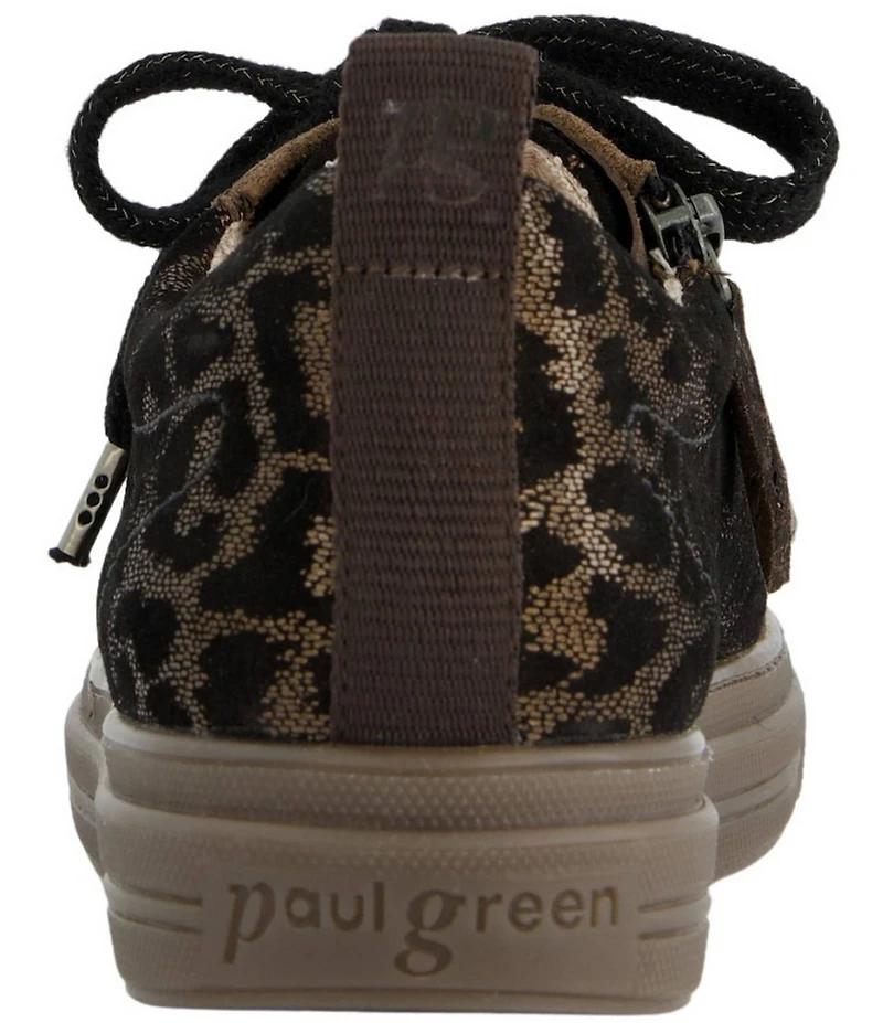 Paul Green Capri Metallic Shimmer Leopard Print Platform Sneakers