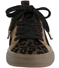 Paul Green Capri Metallic Shimmer Leopard Print Platform Sneakers