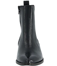 Paul Green Celina Crinkle Patent Leather Chelsea Booties