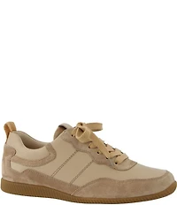 Paul Green Chantel Leather and Suede Retro Inspired Sneakers