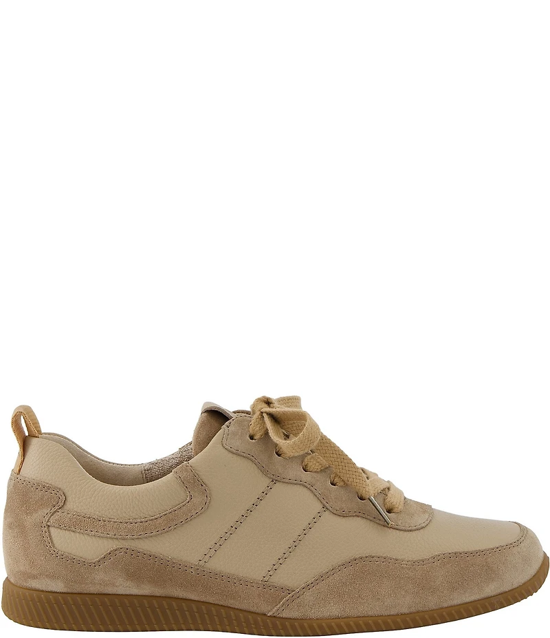 Paul Green Chantel Leather and Suede Retro Inspired Sneakers