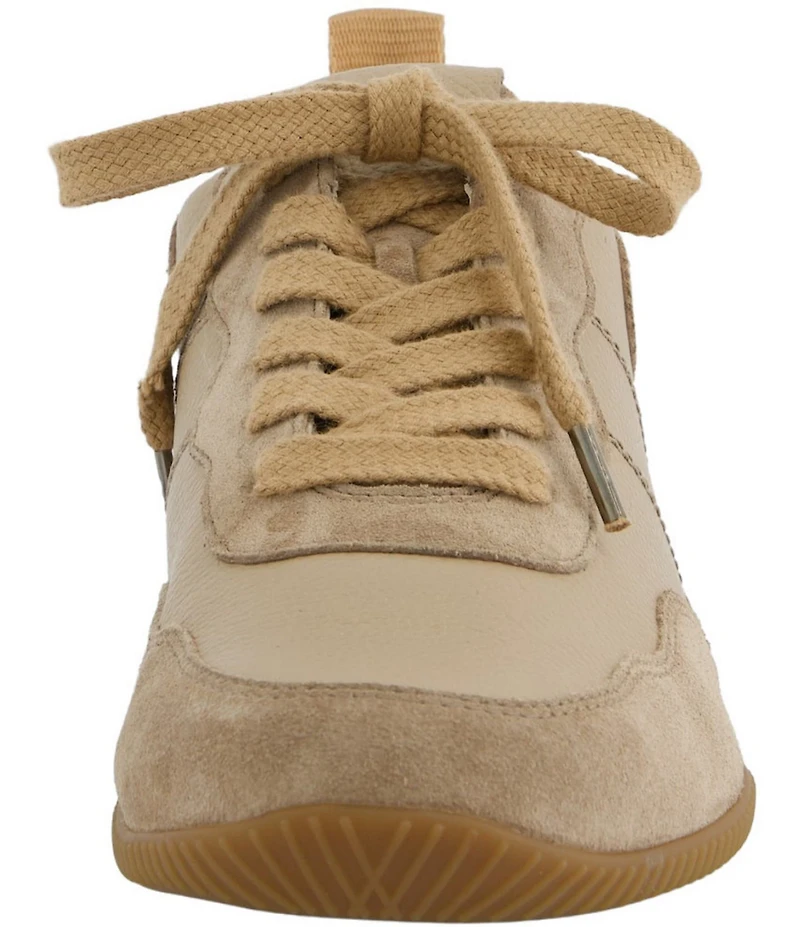 Paul Green Chantel Leather and Suede Retro Inspired Sneakers