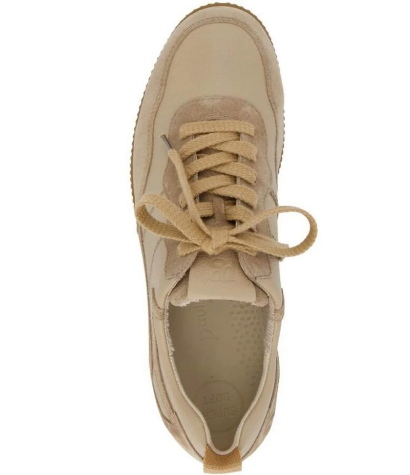 Paul Green Chantel Leather and Suede Retro Inspired Sneakers