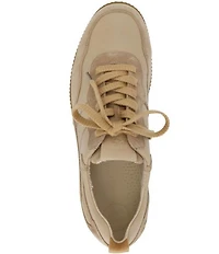 Paul Green Chantel Leather and Suede Retro Inspired Sneakers