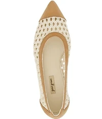 Paul Green Daisy Woven Nubuck Suede Pointed Cap Toe Ballet Flats