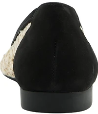 Paul Green Daisy Woven Nubuck Suede Pointed Cap Toe Ballet Flats