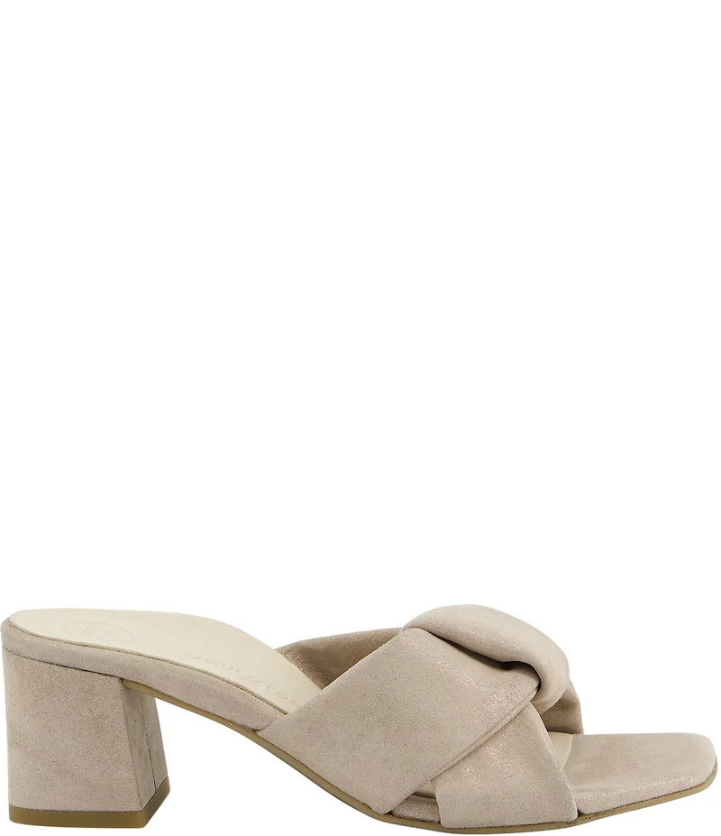 Paul Green Delight Suede Dress Slide Sandals