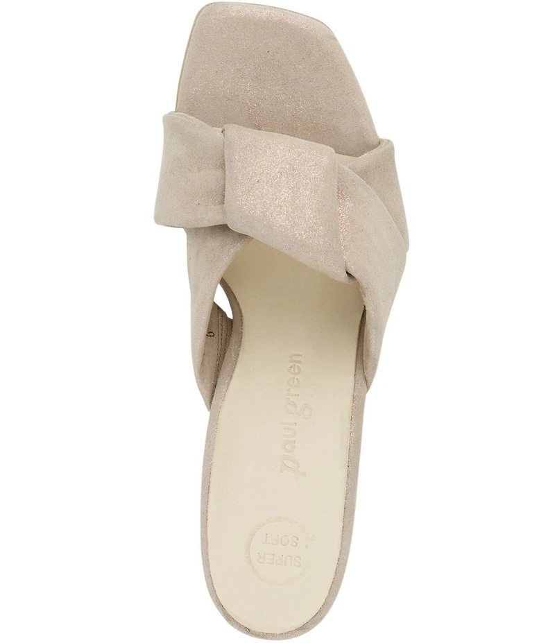 Paul Green Delight Suede Dress Slide Sandals