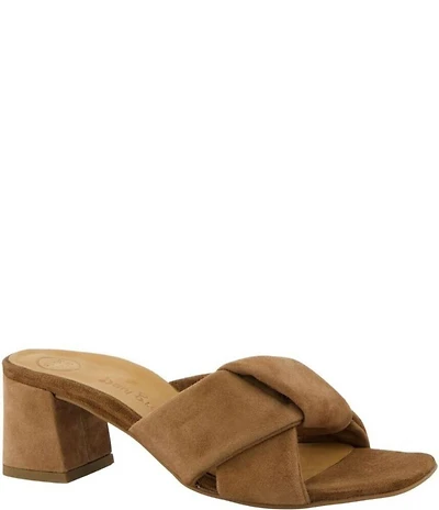 Paul Green Delight Suede Dress Slide Sandals