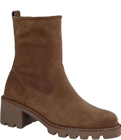 Paul Green Wanda Suede Lug Sole Booties