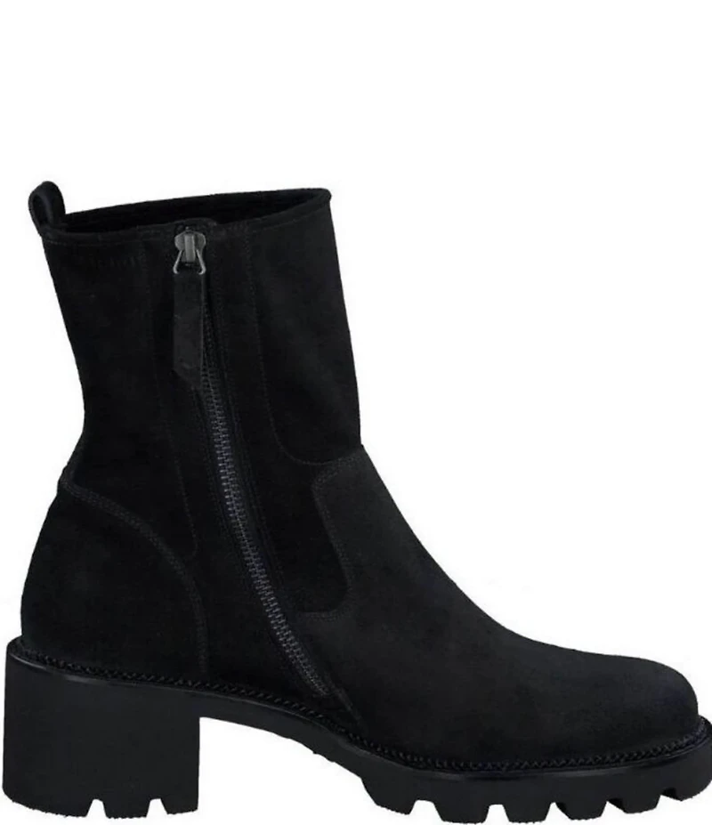 Paul Green Wanda Suede Lug Sole Booties