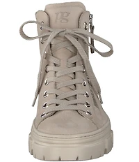 Paul Green Women's Novi Grained Nubuck Lug Sole Booties