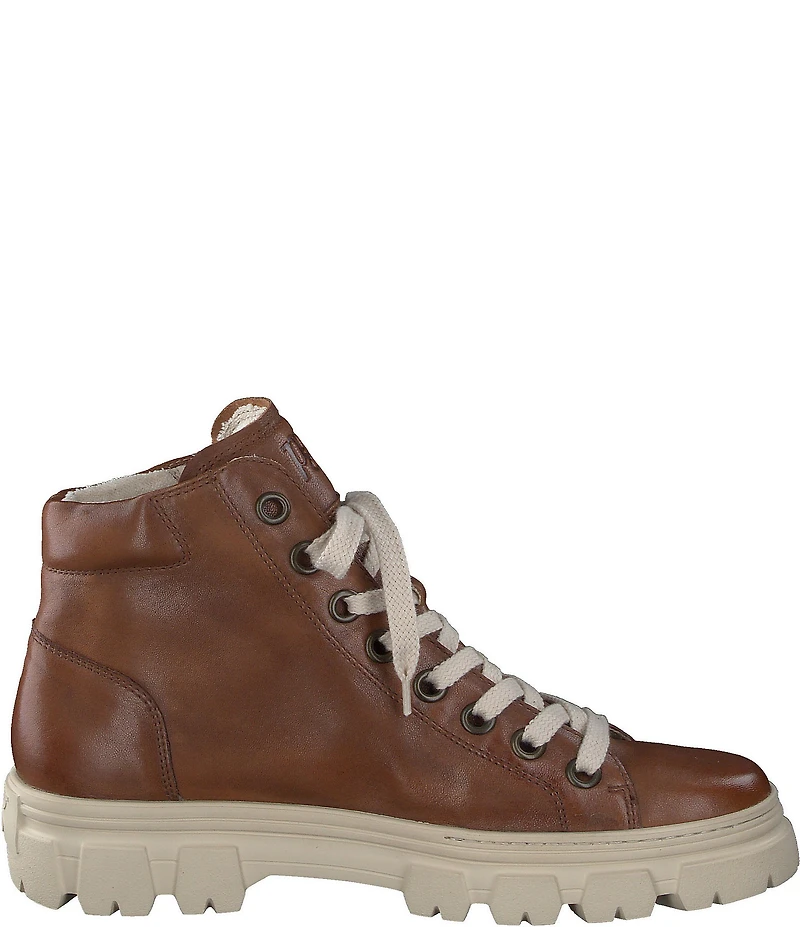 Paul Green Women's Novi Leather Lug Sole Booties