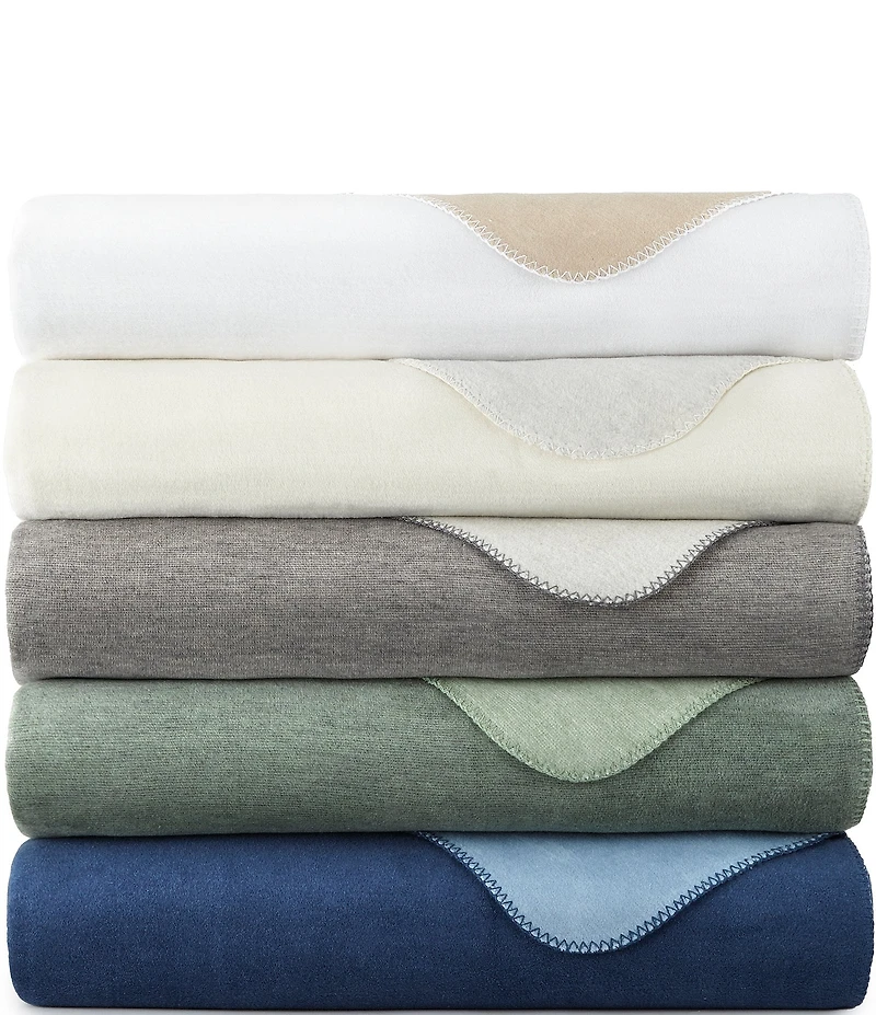 Peacock Alley Alta Reversible Cotton Bed Blanket