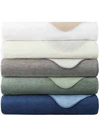 Peacock Alley Alta Reversible Cotton Bed Blanket