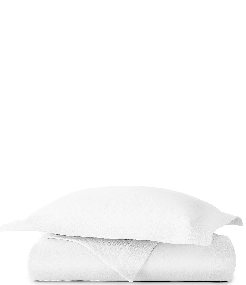 Peacock Alley Alyssa Diamond Patterned Matelasse Cotton Coverlet