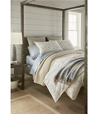 Peacock Alley Avery Percale Floral Botanical Euro Sham