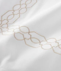 Peacock Alley Filigree Classic Embroidered Duvet Cover Mini Set