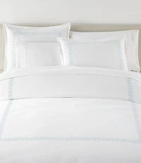 Peacock Alley Filigree Classic Embroidered Duvet Cover Mini Set