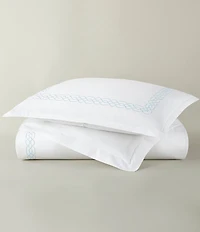 Peacock Alley Filigree Classic Embroidered Duvet Cover Mini Set