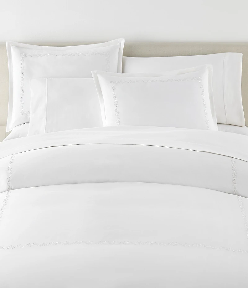 Peacock Alley Ivy Classic Embroidered Duvet Cover Mini Set