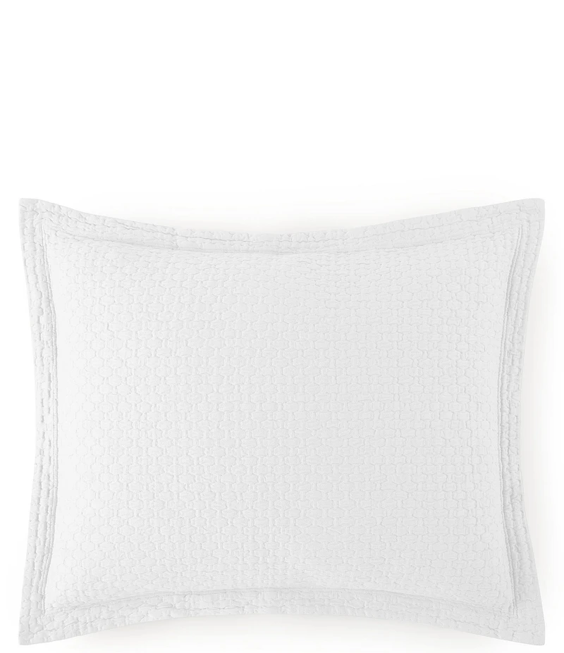 Peacock Alley Juliet Matelasse Basket Weave Euro Sham