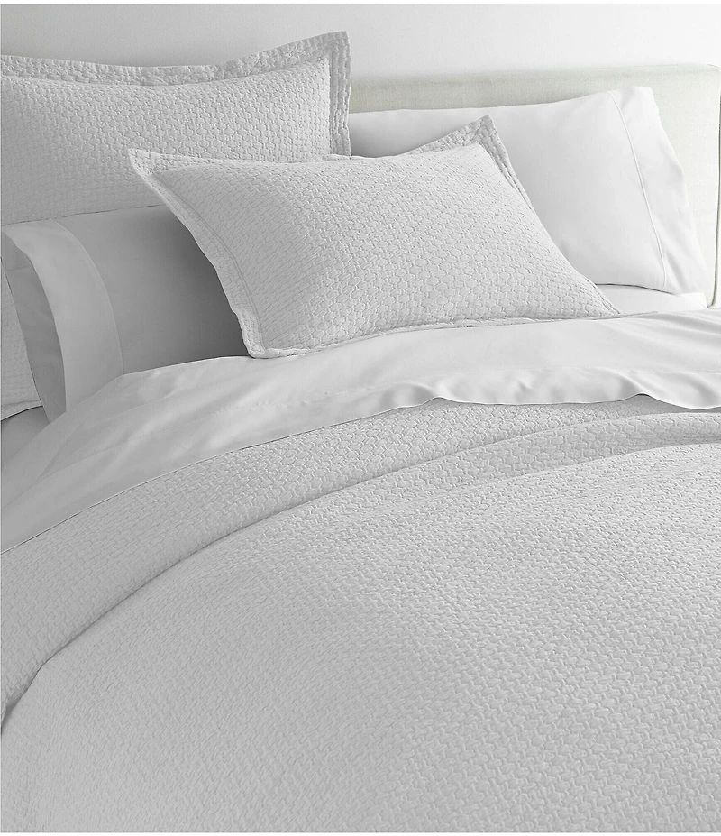 Peacock Alley Juliet Matelasse Basket Weave Euro Sham
