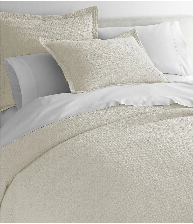 Peacock Alley Juliet Matelasse Basket Weave Euro Sham