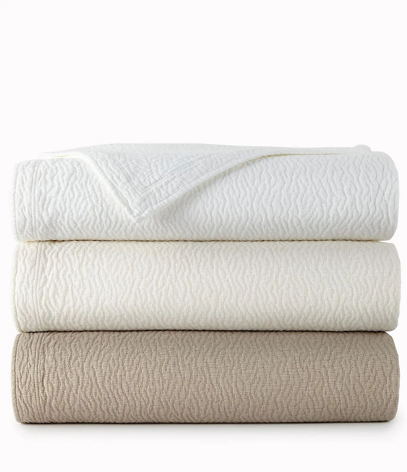 Peacock Alley Mia Stonewashed Matelasse Coverlet