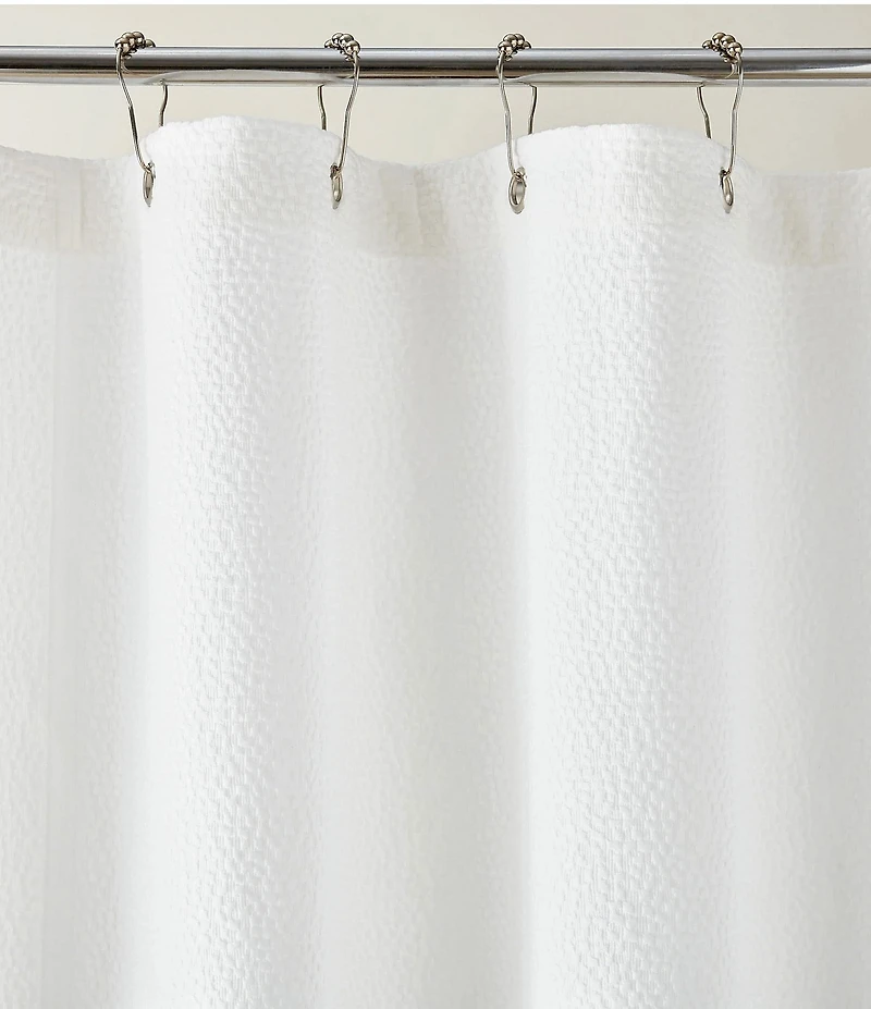 Peacock Alley Montauk Textured Pebble Matelasse Shower Curtain