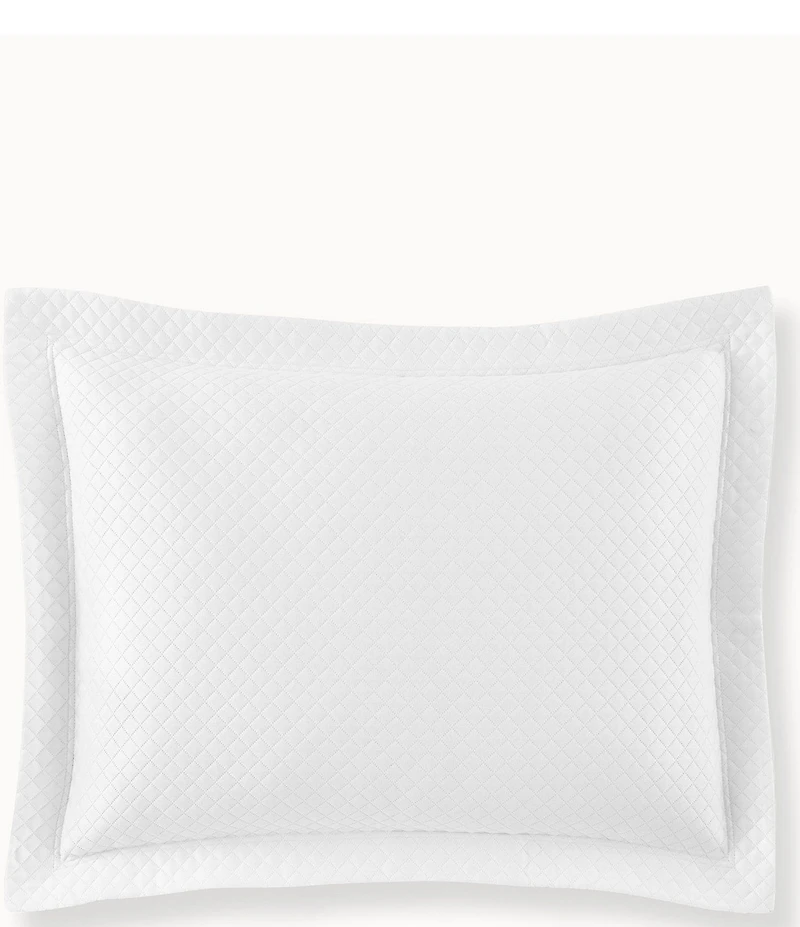 Peacock Alley Oxford Diamond Patterned Quilted Euro Sham