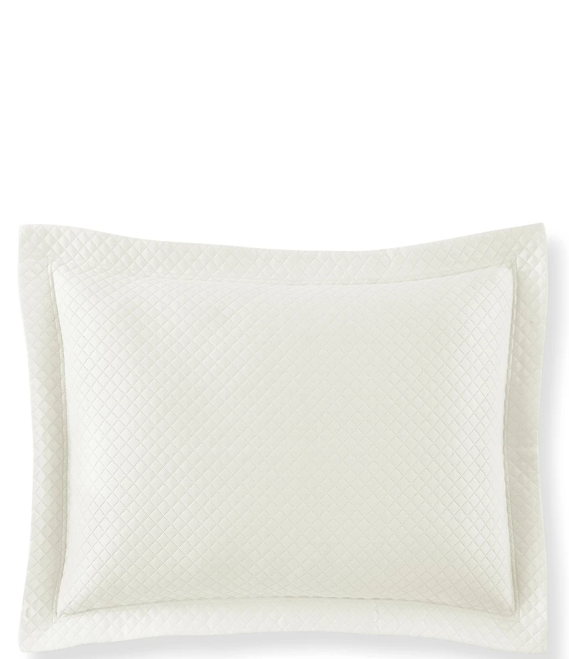 Peacock Alley Oxford Diamond Patterned Quilt Sham