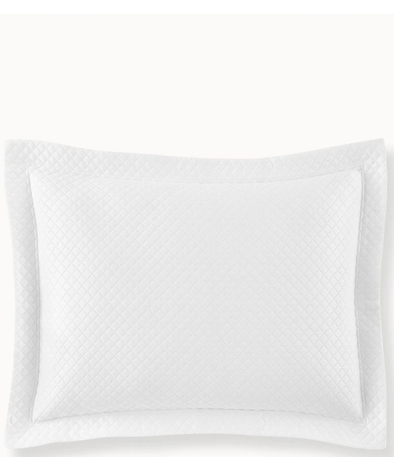 Peacock Alley Oxford Diamond Patterned Quilt Sham