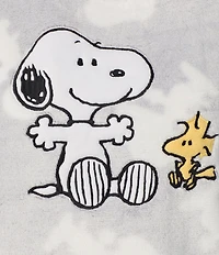 Peanuts Cozy Plush Long Sleeve Crew Neck Snoopy Print Coordinating Sleep Top