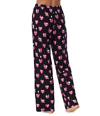 Peanuts Jersey Knit Snoopy Heart Print Coordinating Valentine's Day Sleep Pants