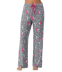 Peanuts Jersey Knit Snoopy XOXO Print Coordinating Valentine's Day Sleep Pants