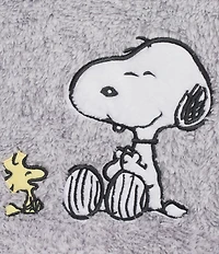 Peanuts Snoopy Long Sleeve Round Neck Plush Hooded Tunic