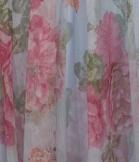 Pear Culture Floral Print Sweetheart Neck Strapless Corset Dress